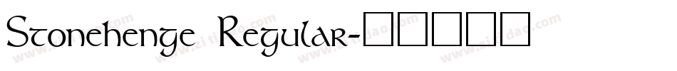 Stonehenge Regular字体转换